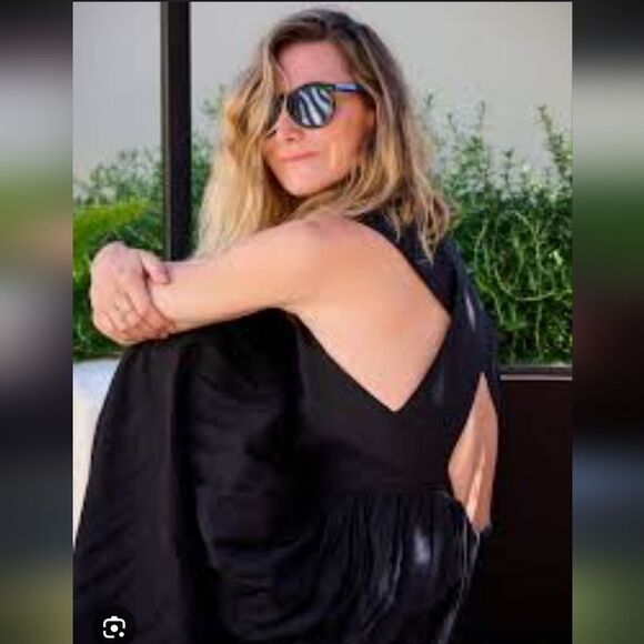 Heidi Merrick NWT Black Sleeveless back criss Cross Dress Xs - Picture 2 of 16